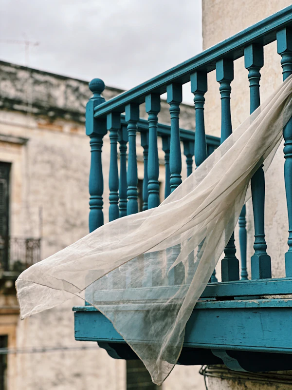 Charming Blue Balcony
