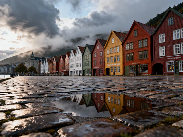 Colorful Street Reflection
