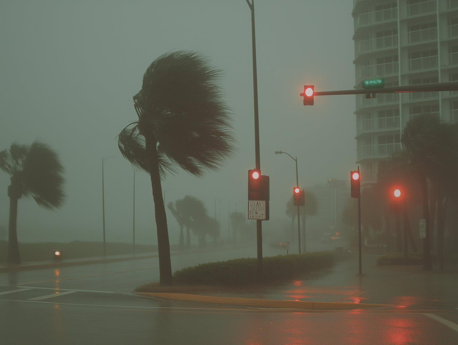 Stormy Urban Scene