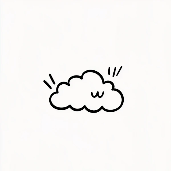 Smiling Cloud Illustration