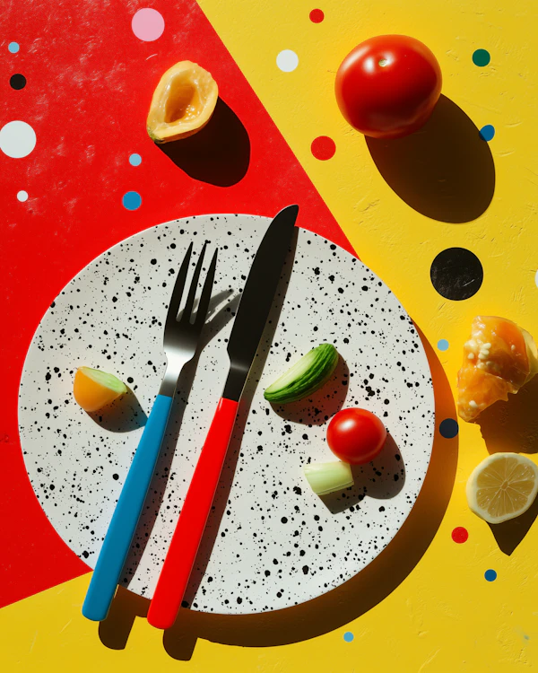 Colorful Kitchen Arrangement