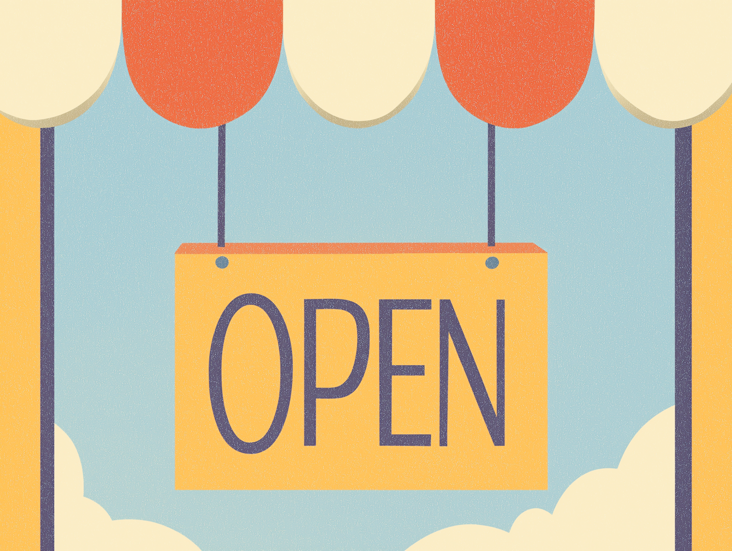 Open Sign Illustration