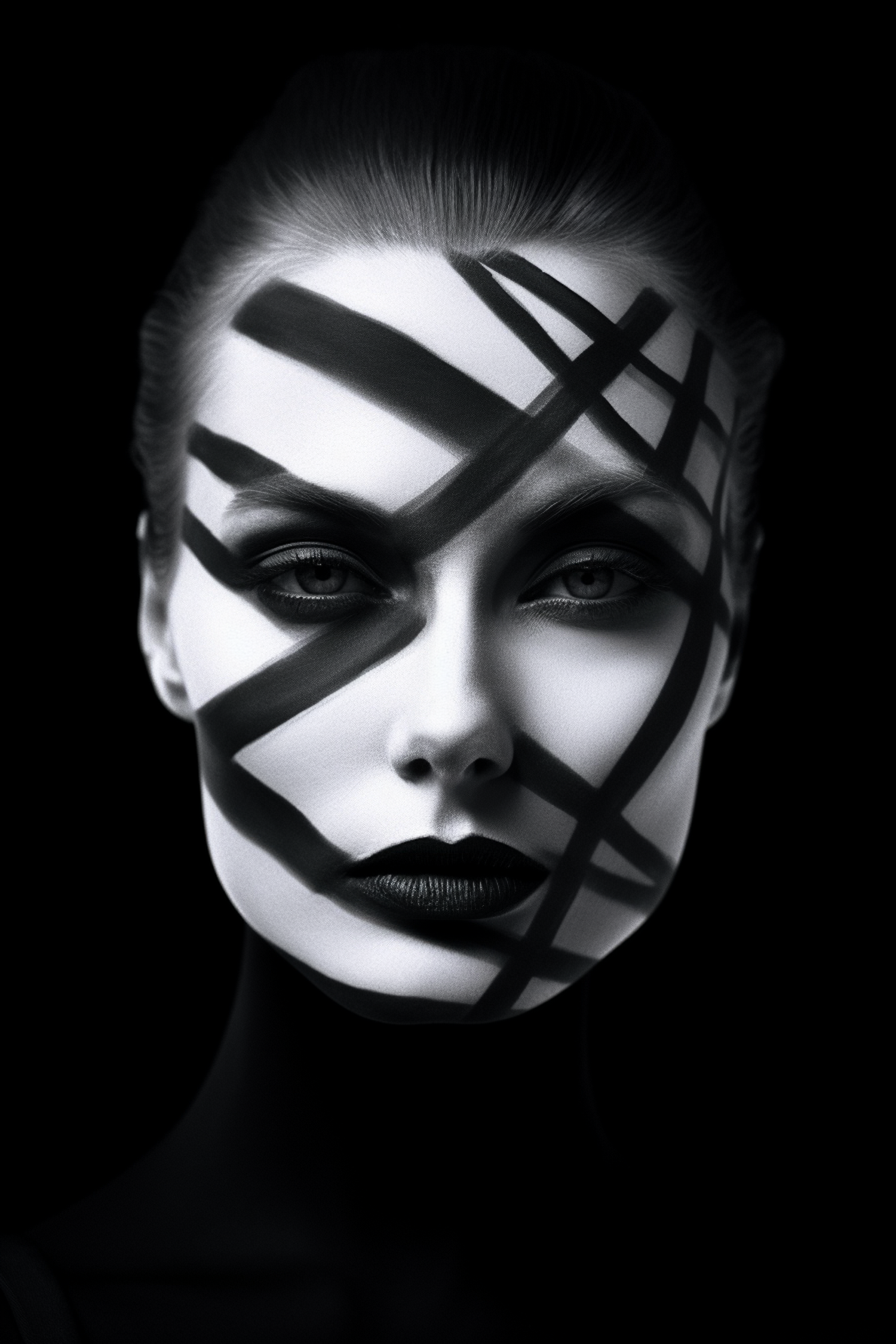 Geometric Patterned Portrait