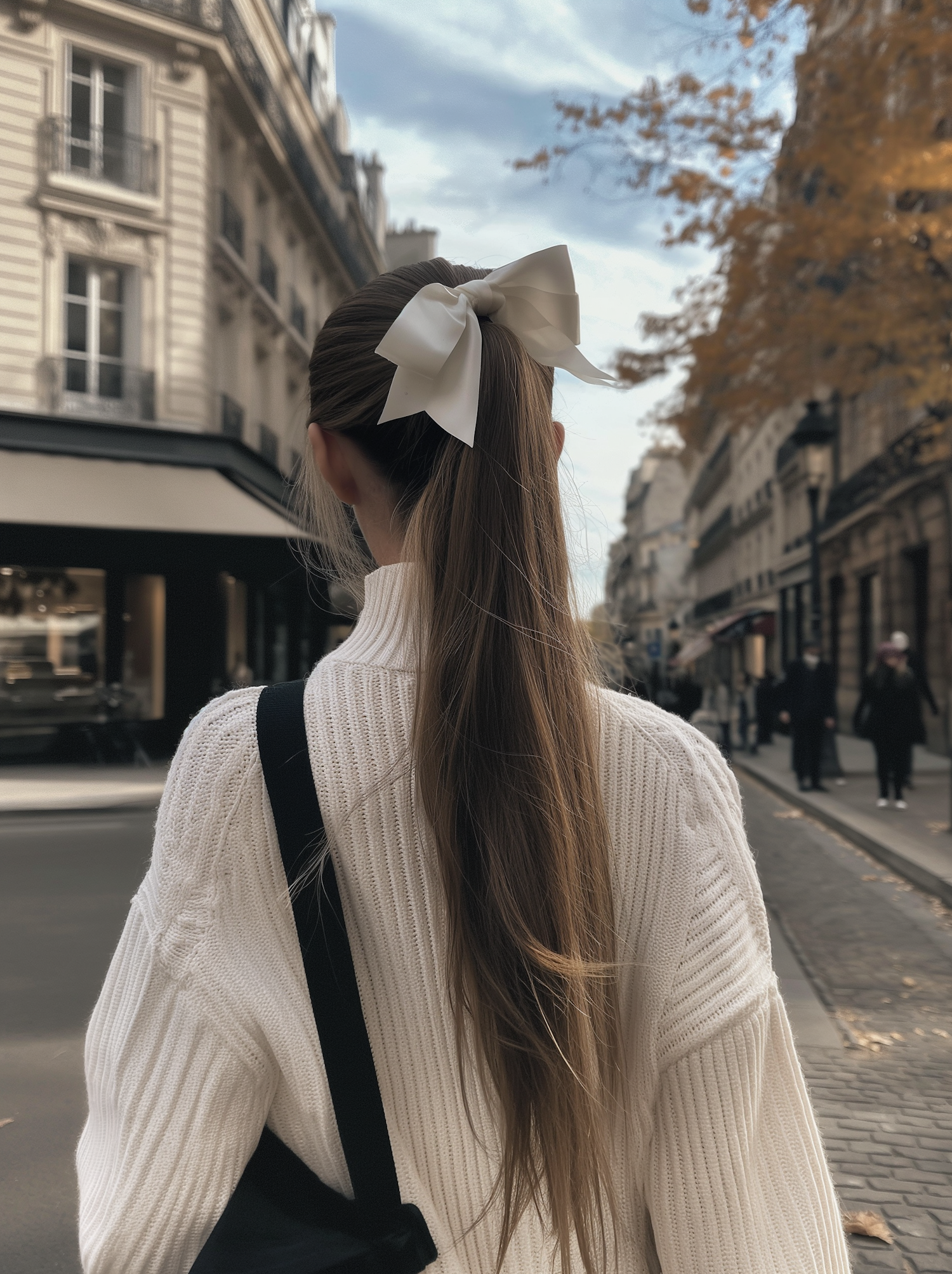 Elegant Bow in Urban Autumn