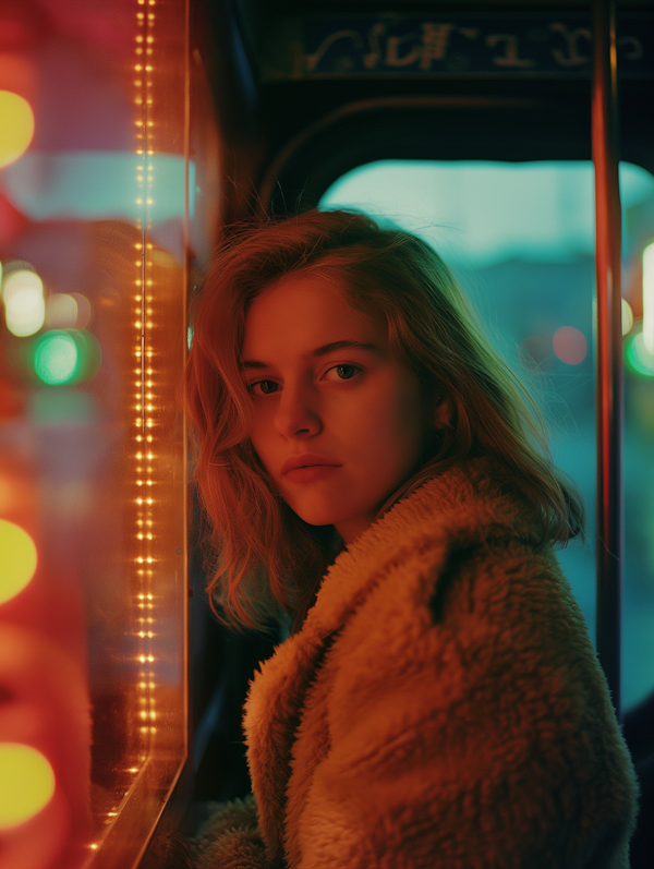 Candid Portrait of Young Woman with Cinematic Lighting