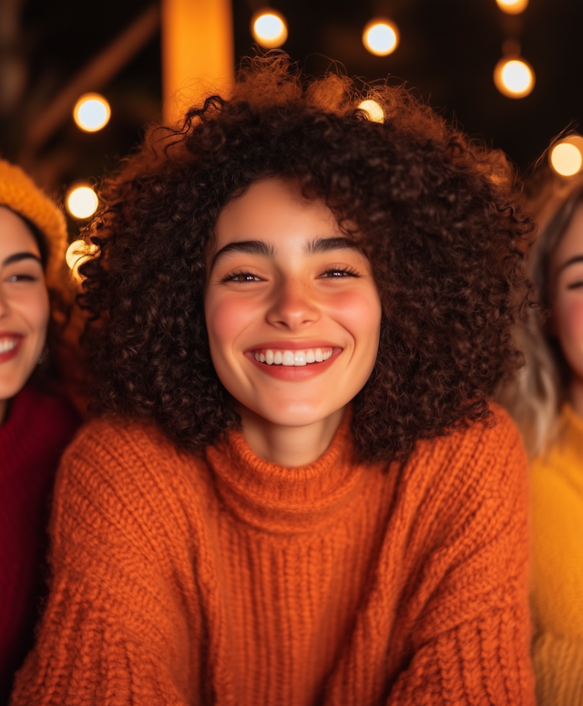 Warm Smile in Festive Setting