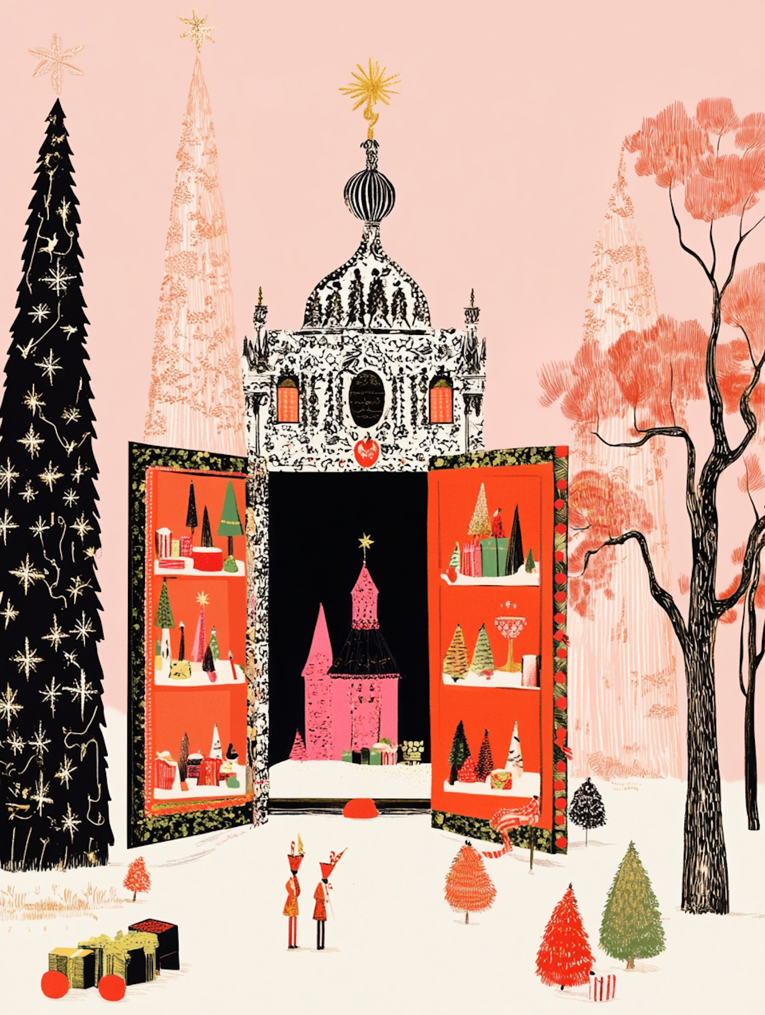 Whimsical Holiday Scene