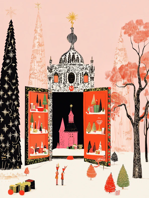 Whimsical Holiday Scene