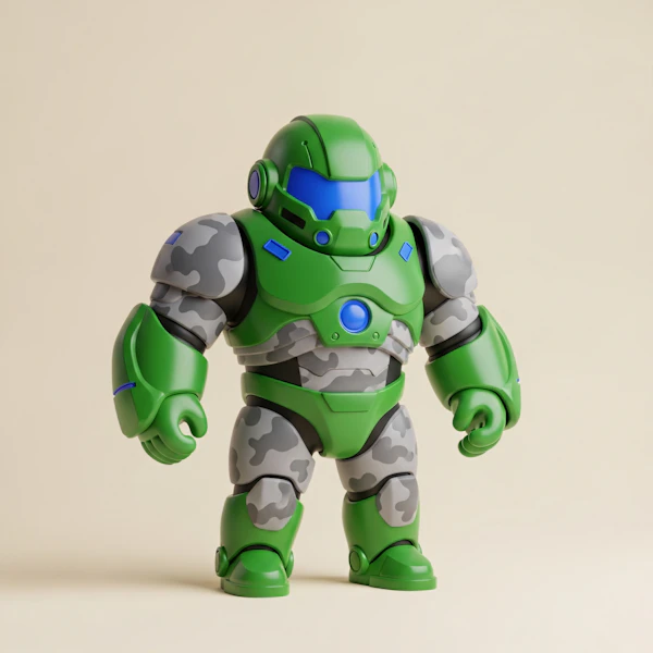 Camouflage Toy Robot
