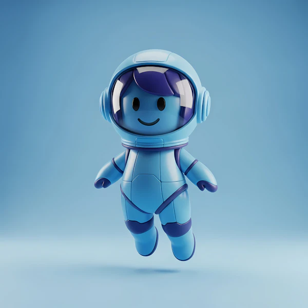 3D Cartoon Astronaut