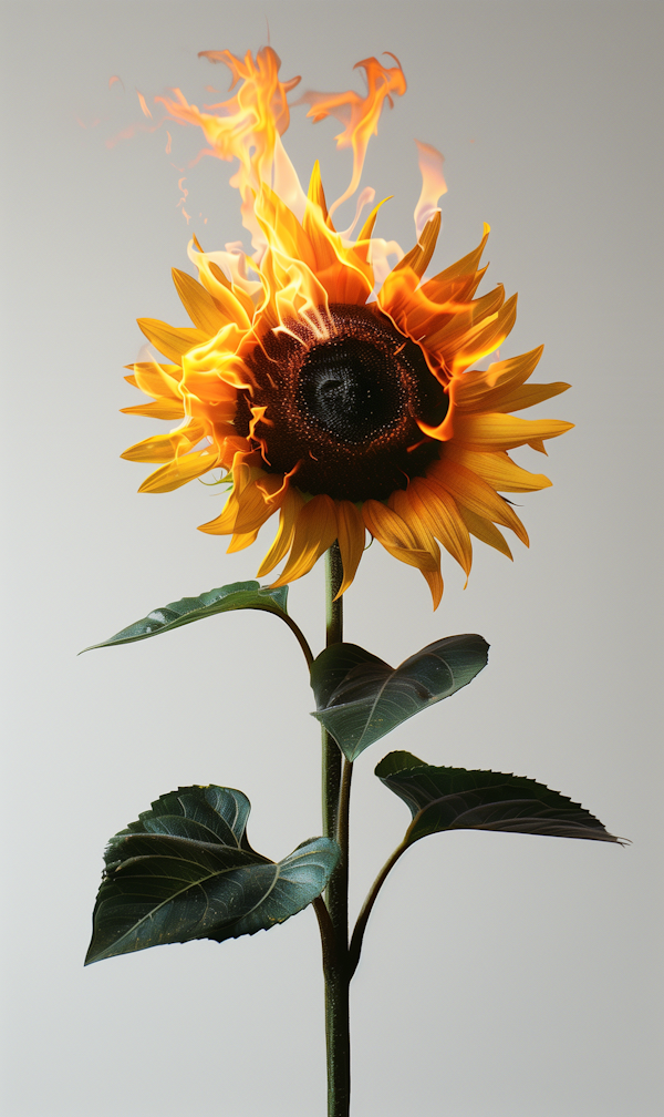 Burning Sunflower