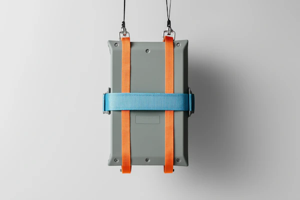 Suspended Gray Container