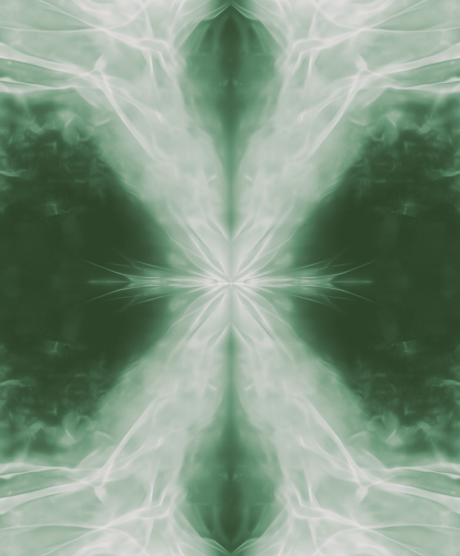 Abstract Green Burst