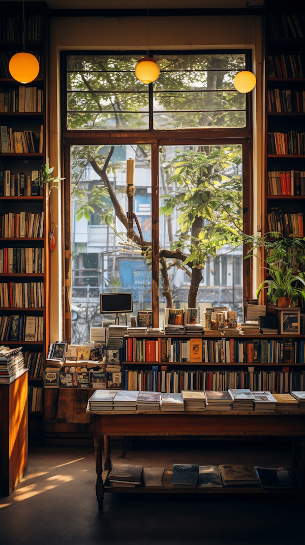 Serene Reads: A Cozy Bookstore Oasis