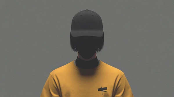 Faceless Figure in Yellow Shirt