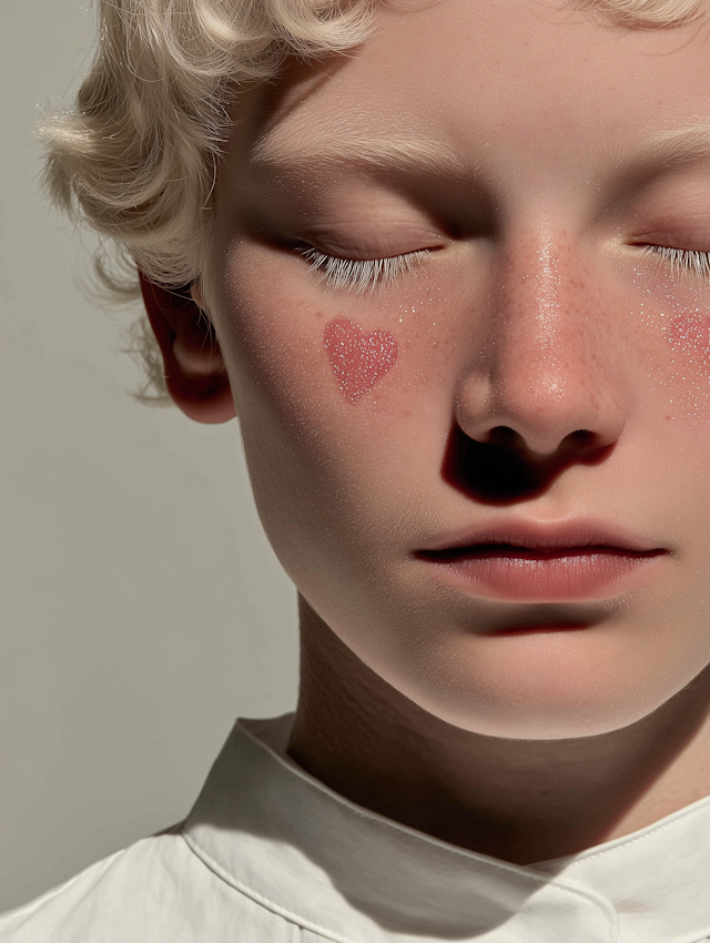 Serene Glitter Portrait