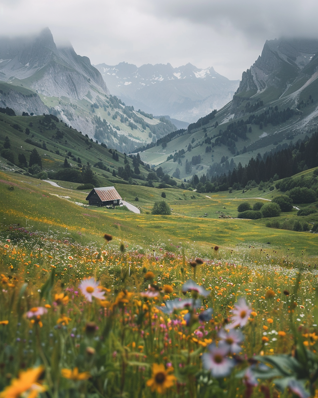 Serene Mountain Landscape