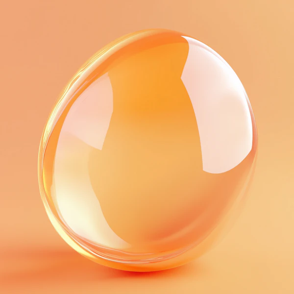 Glossy Orange Sphere