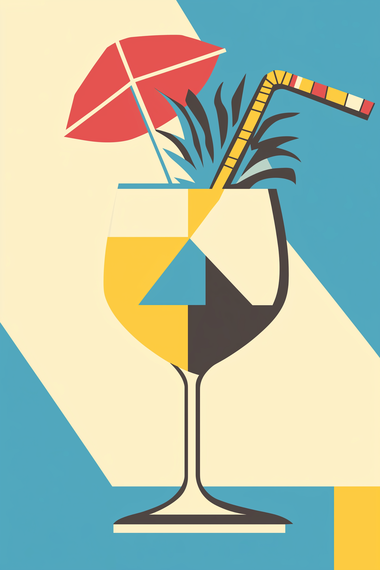 Stylized Cocktail Illustration