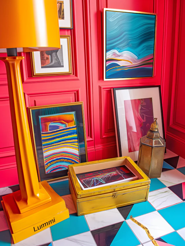 Eclectic Art Showcase Interior