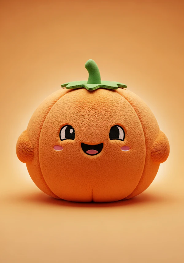 Cheerful Pumpkin Plush