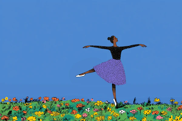 Ballerina in Meadow