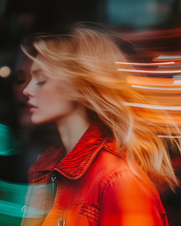 Serene Woman in Motion