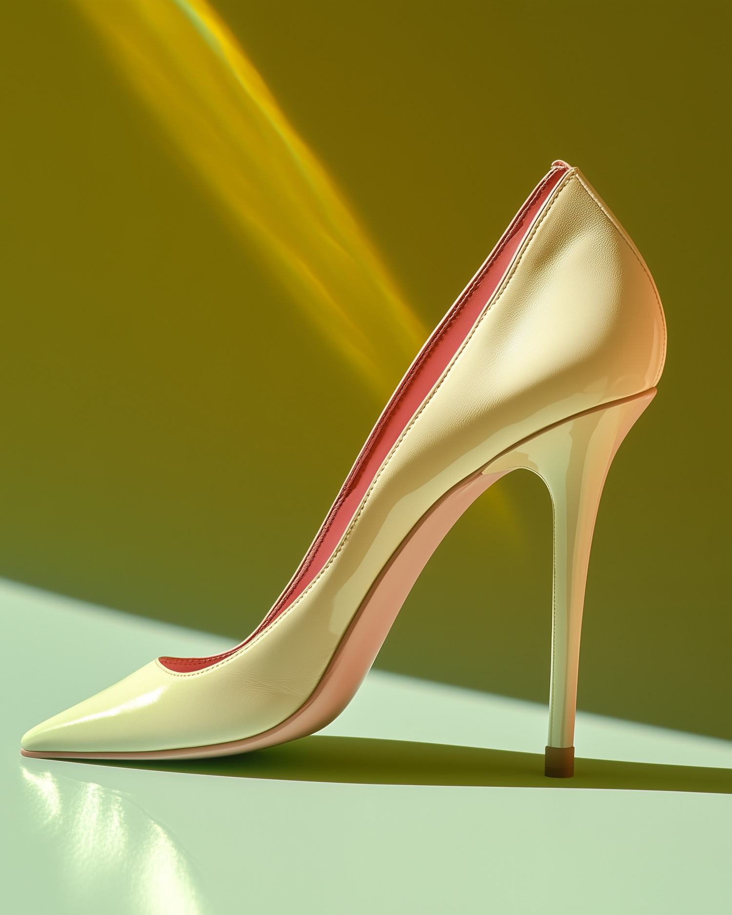 Elegant High-Heeled Shoe