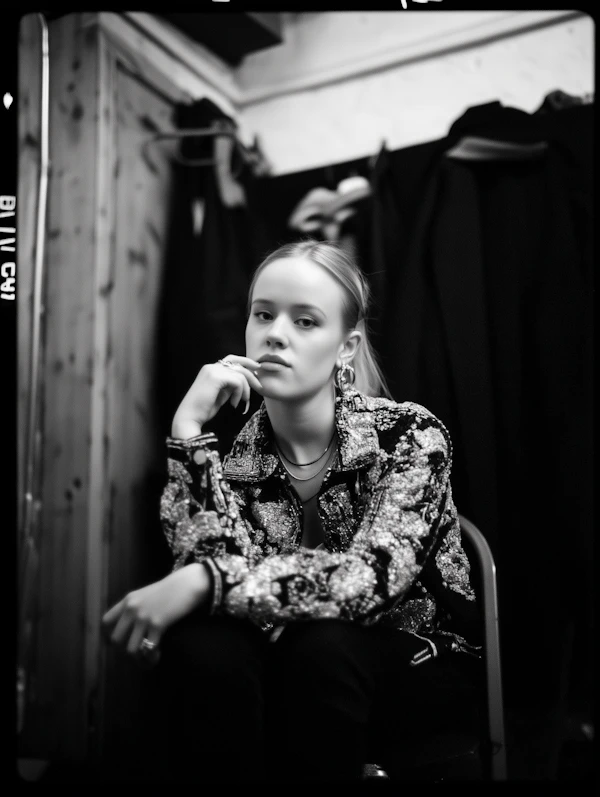 Black-and-White Portrait