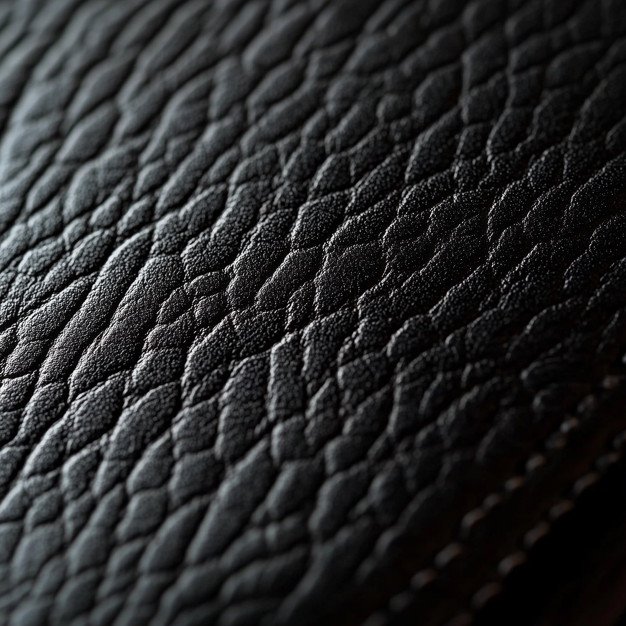 Textured Black Leather Photo on Lummi