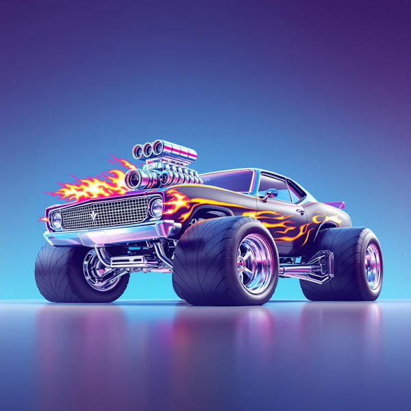 Stylized Muscle Car
