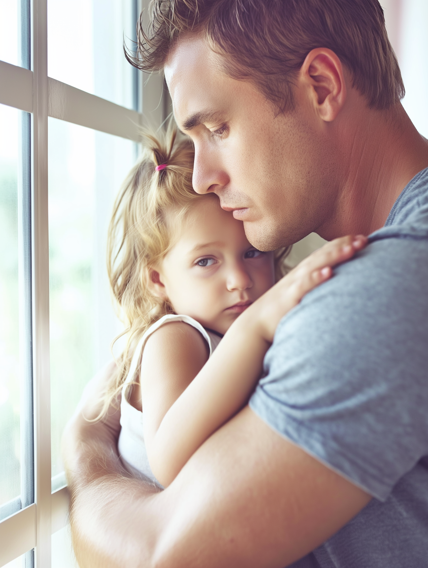 Father-Daughter Tender Embrace