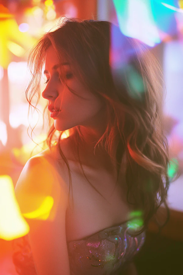Dreamy Portrait of a Young Woman