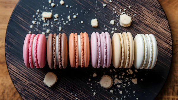 Colorful Macaron Display