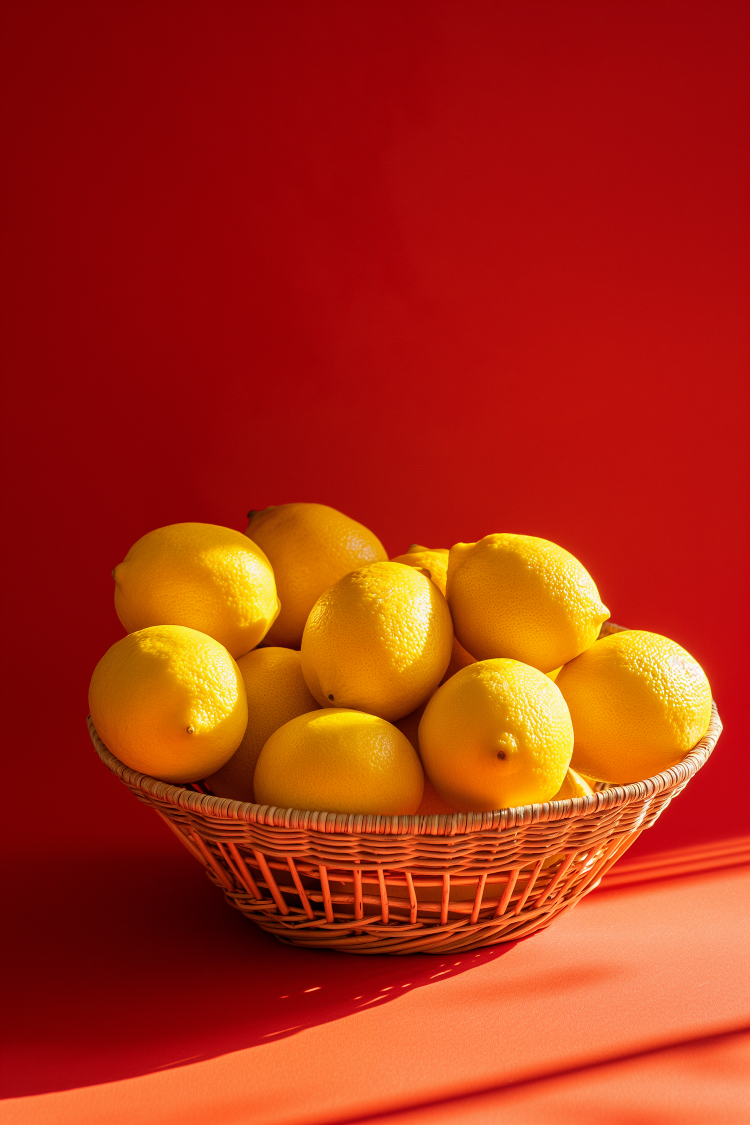 Vibrant Mediterranean Lemons Basket