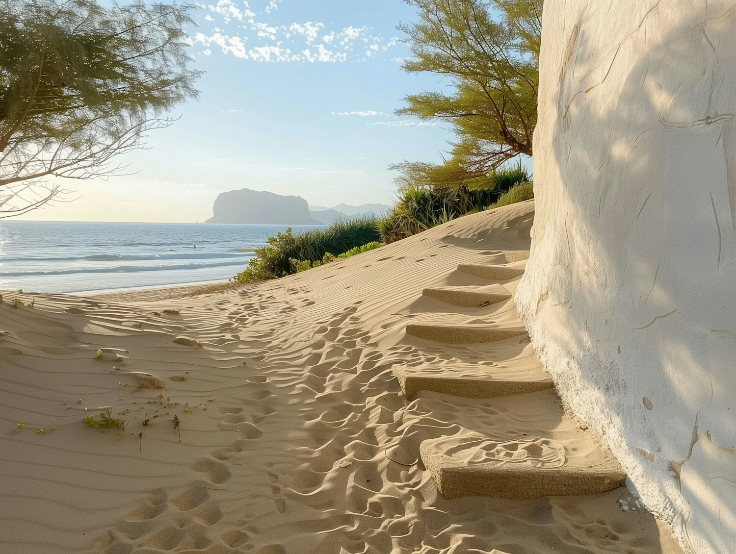 Serene Beach Pathway