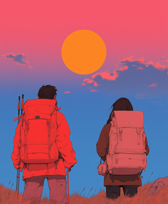 Sunset Hikers