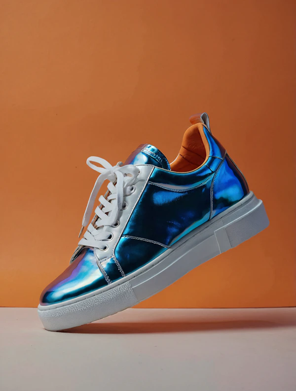 Iridescent Blue Sneaker