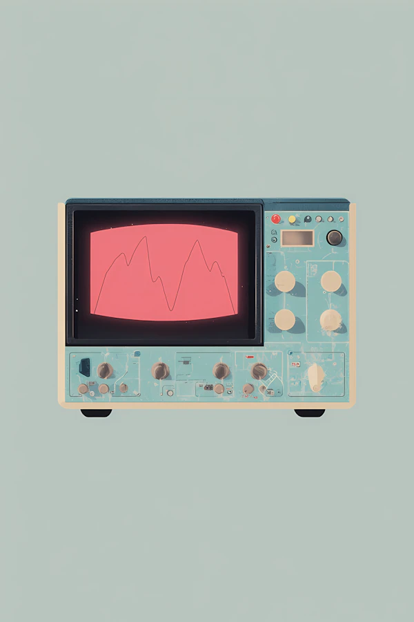 Vintage Oscilloscope Art