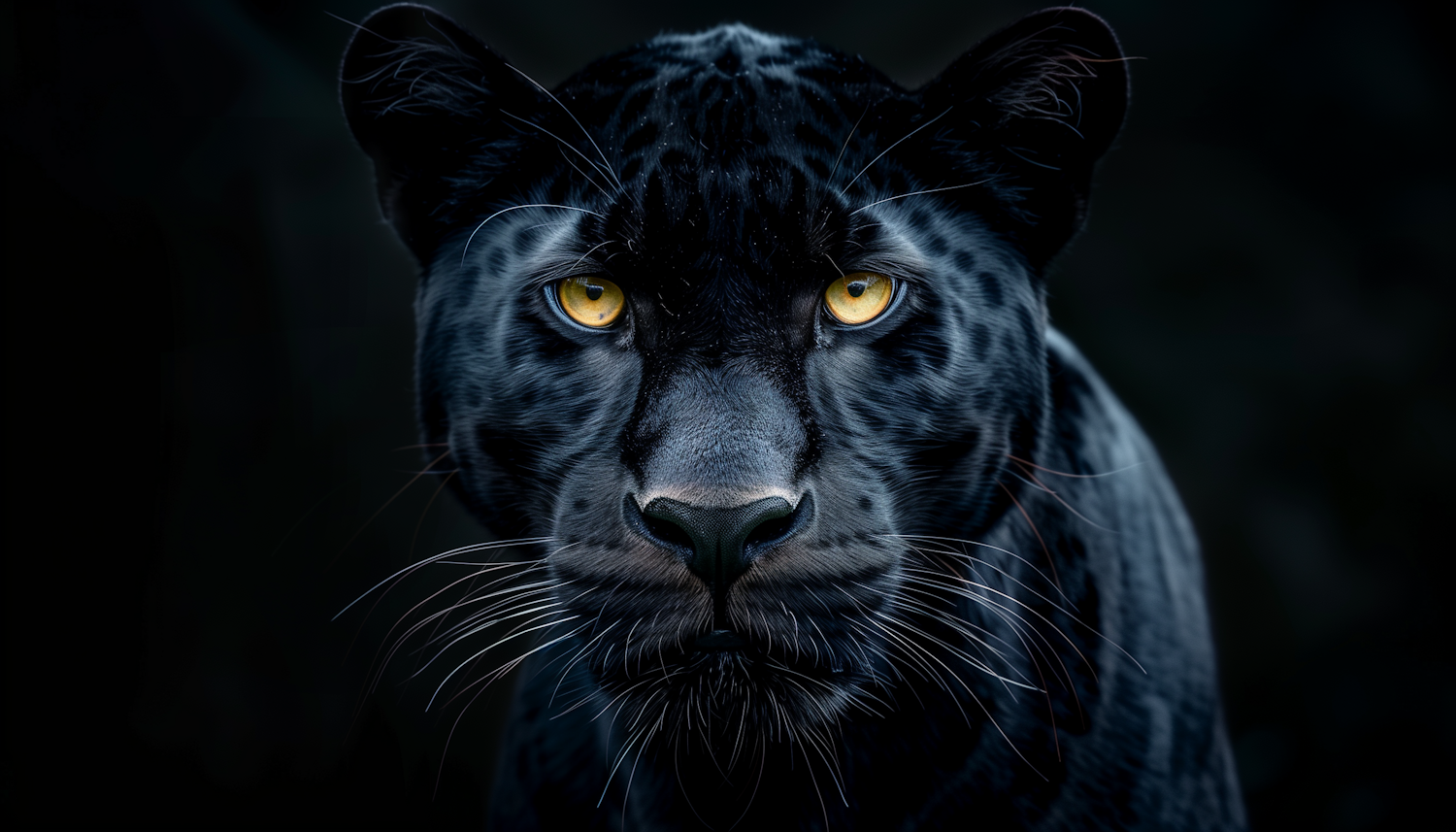 Majestic Black Panther Close-Up