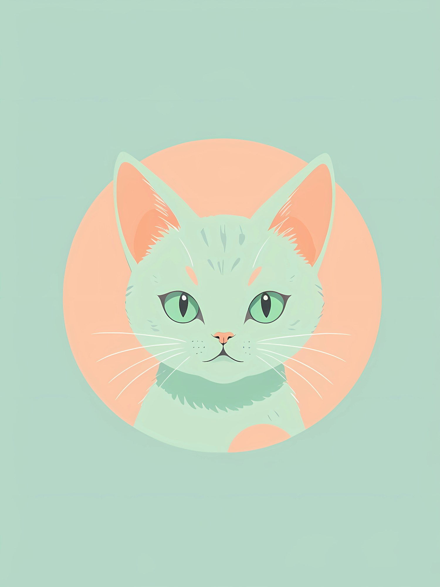 Stylized Cat Illustration