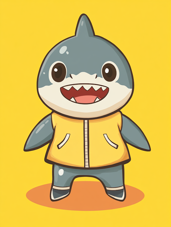 Cartoonish Shark Character