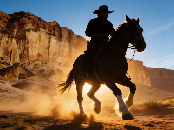Cowboy Sunset Ride