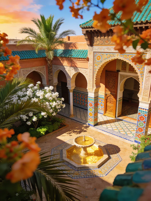 Ornate Courtyard Scene