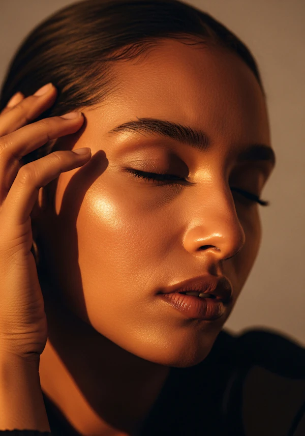 Serene Portrait Close-Up