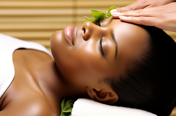 Serenity at the Spa: African Woman Indulge in Tranquil Wellness