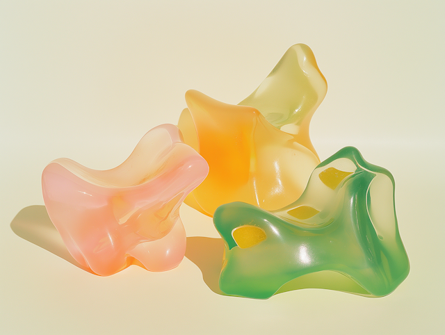 Abstract Translucent Sculptures