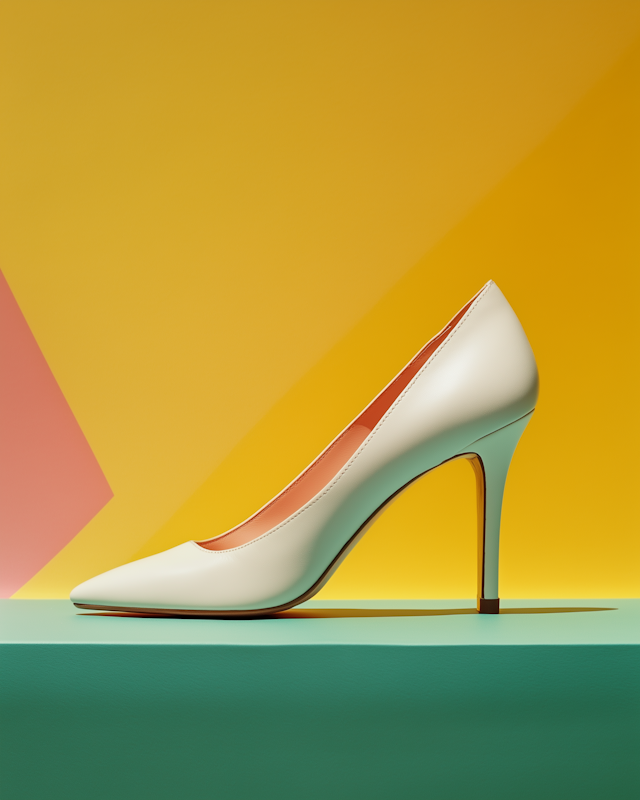 Elegant High-Heeled Shoe