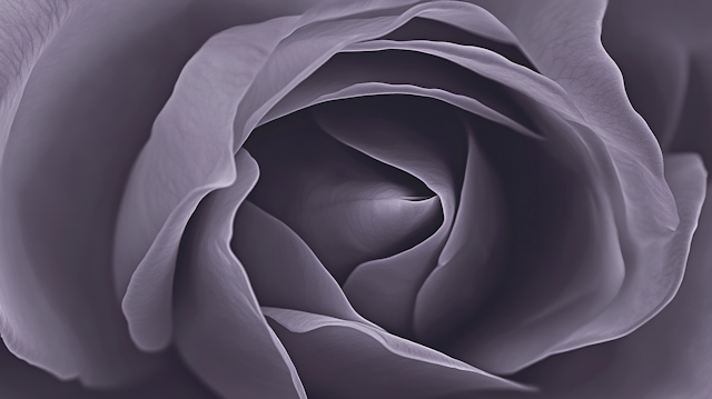 Monochromatic Rose Close-up