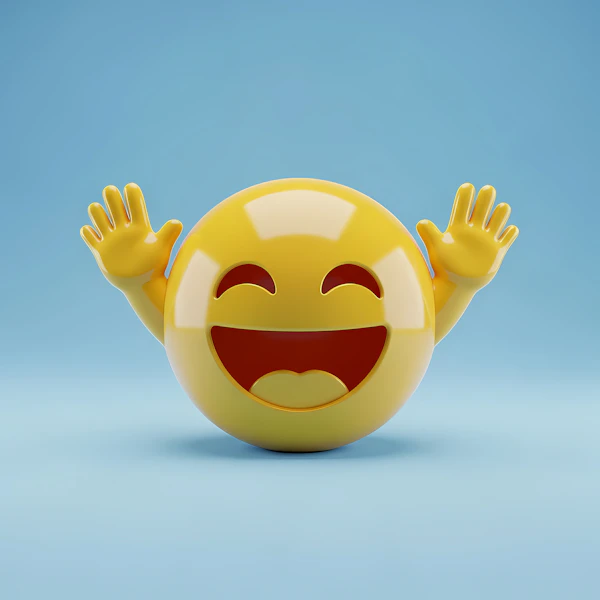 Smiling Emoji with Hands